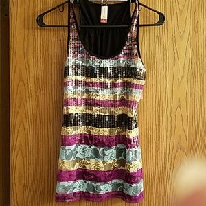 NWT sequined tank top
